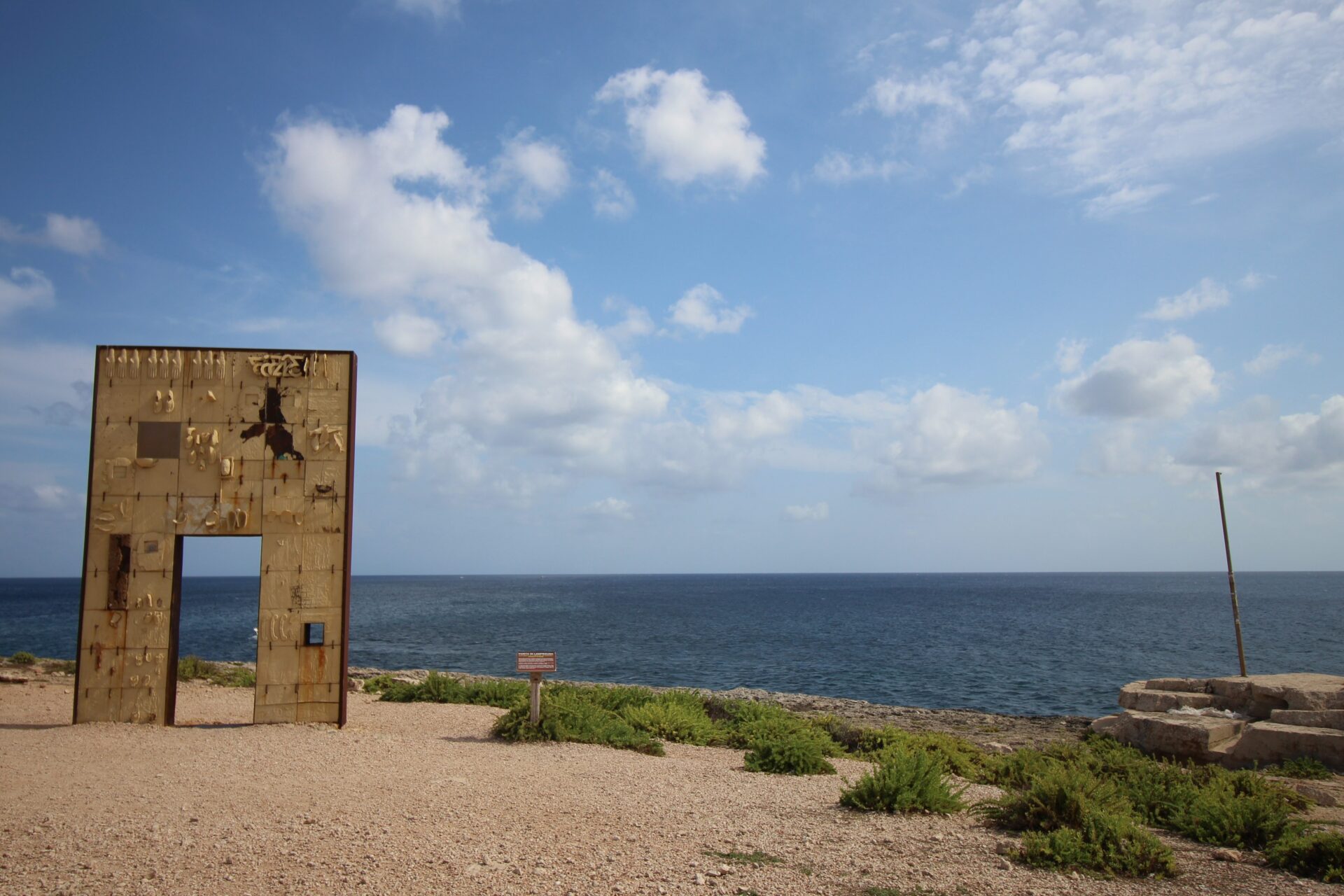 scultura Lampedusa